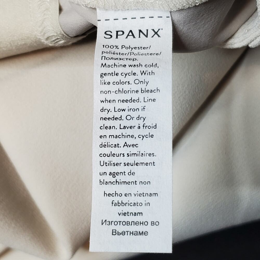 Spanx Women's Size M NWT Carefree Opacity Crepe Trousers Ivory White 20910 - Picture 8 of 9